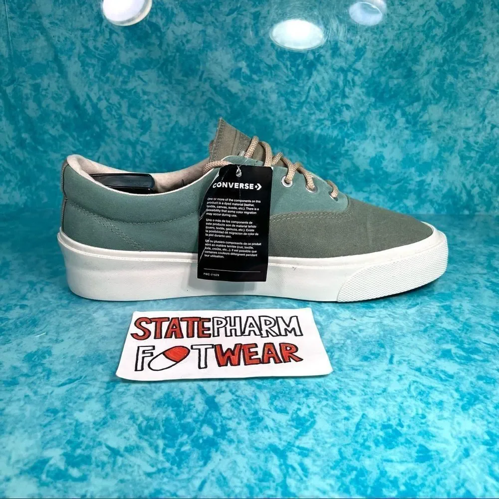 Converse Skidgrip 'Jungle Cloth’ Men’s Green Low Top Shoes - Picture 3 of 5